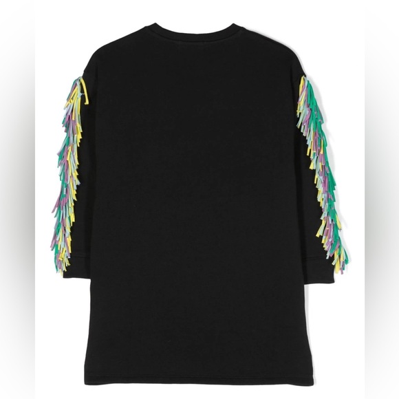 Stella McCartney Kids fringed star-patch sweater dress - Picture 2 of 6